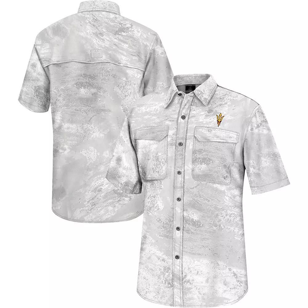Mens Colosseum Alabama Crimson Tide Realtree Aspect Charter Full-Button Fishing Shirt Product Image