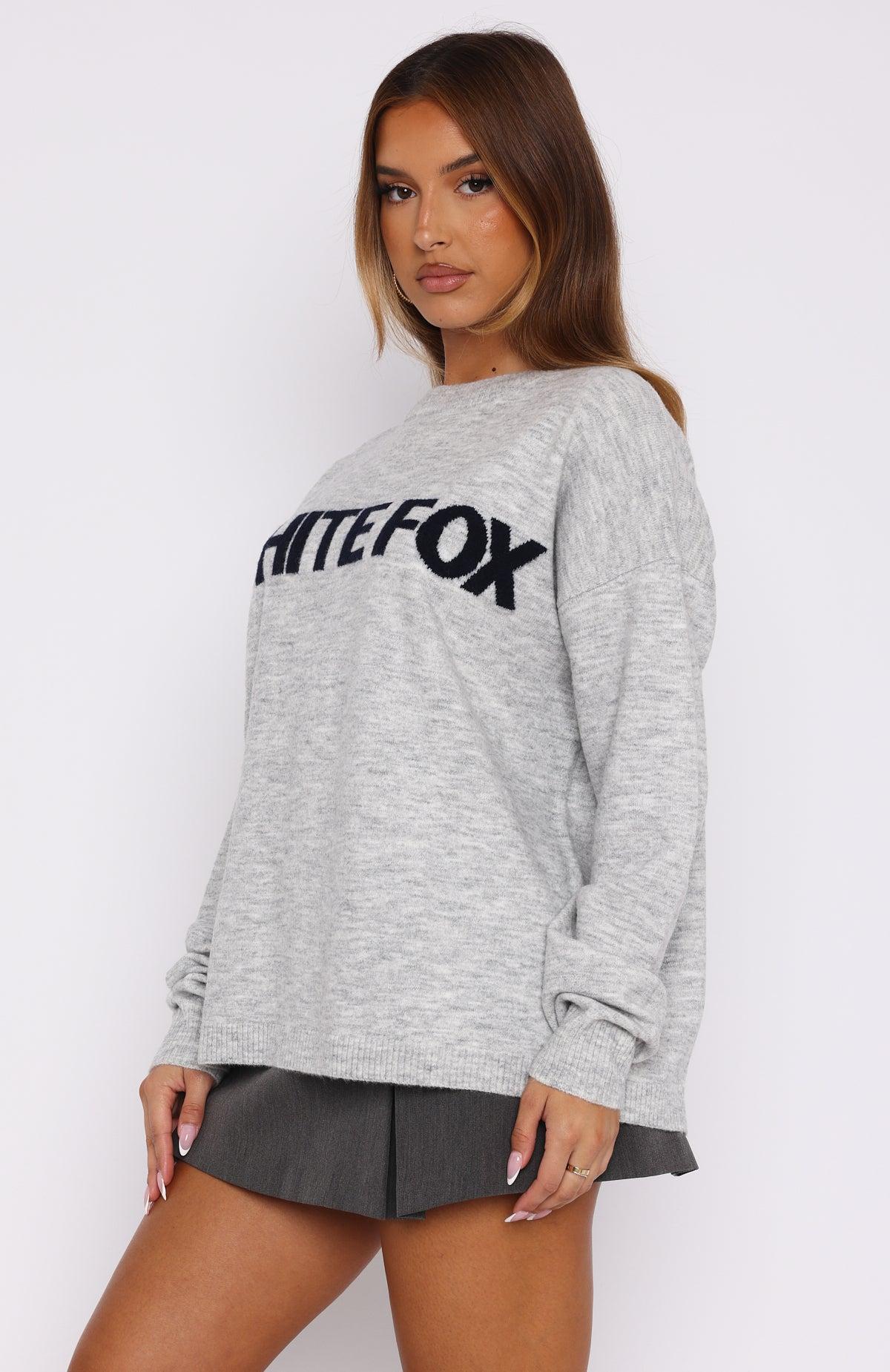 Set Me Free Knit Sweater Grey Marle Product Image