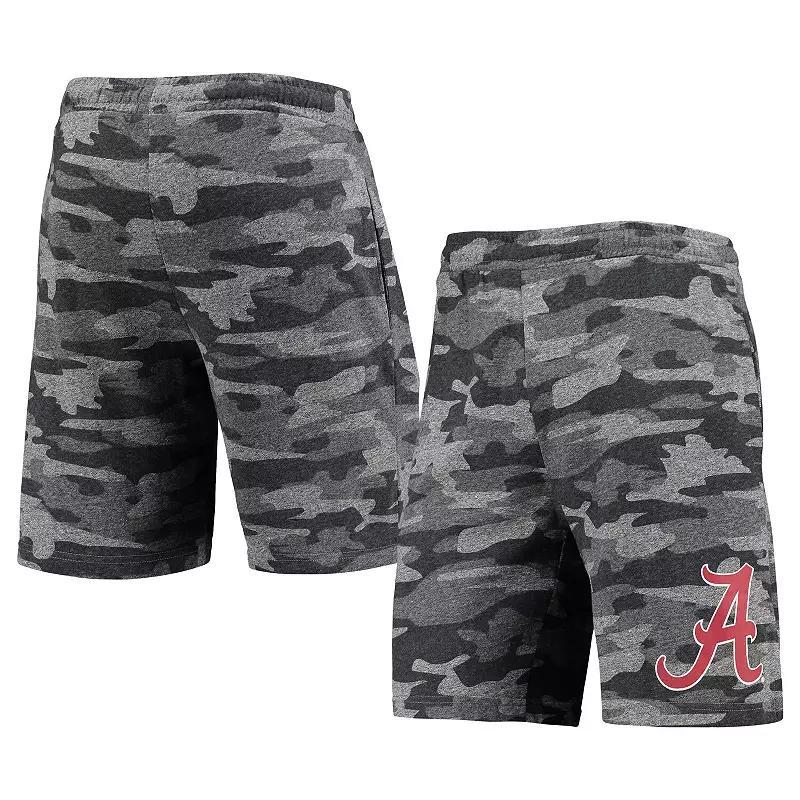 Men's Concepts Sport Charcoal/Gray Alabama Crimson Tide Camo Backup Terry Jam Lounge Shorts, Size: Small Product Image