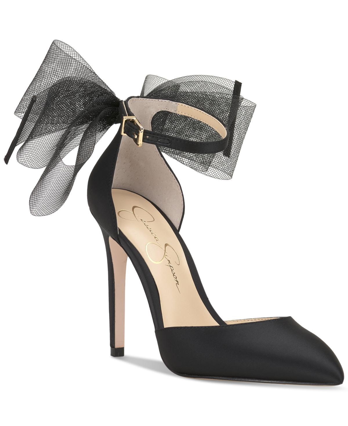 Jessica Simpson Phindies Oversized Tulle Bow Back Dress Pumps Product Image