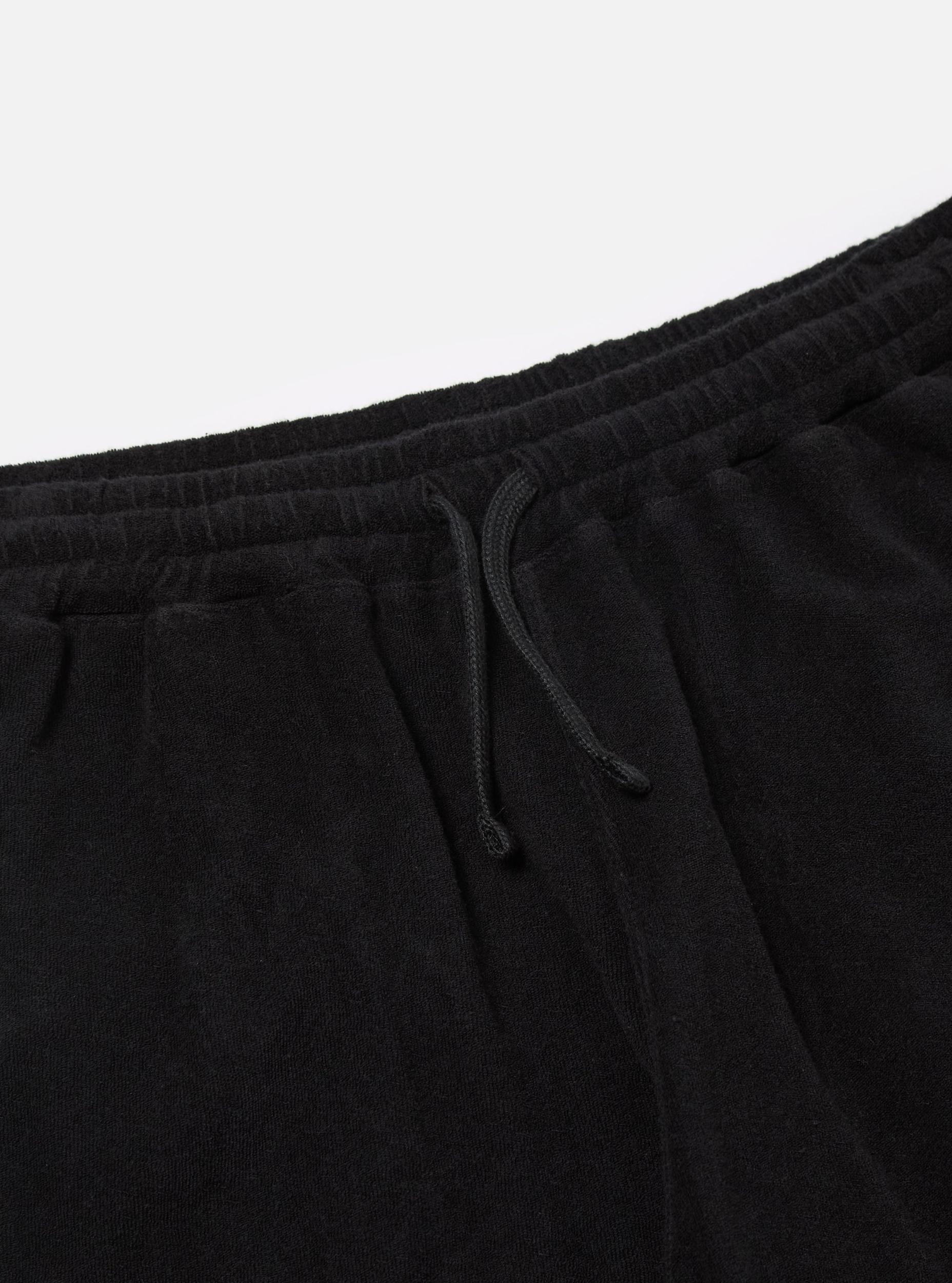 Black Light Weight Terry Simple Short Product Image