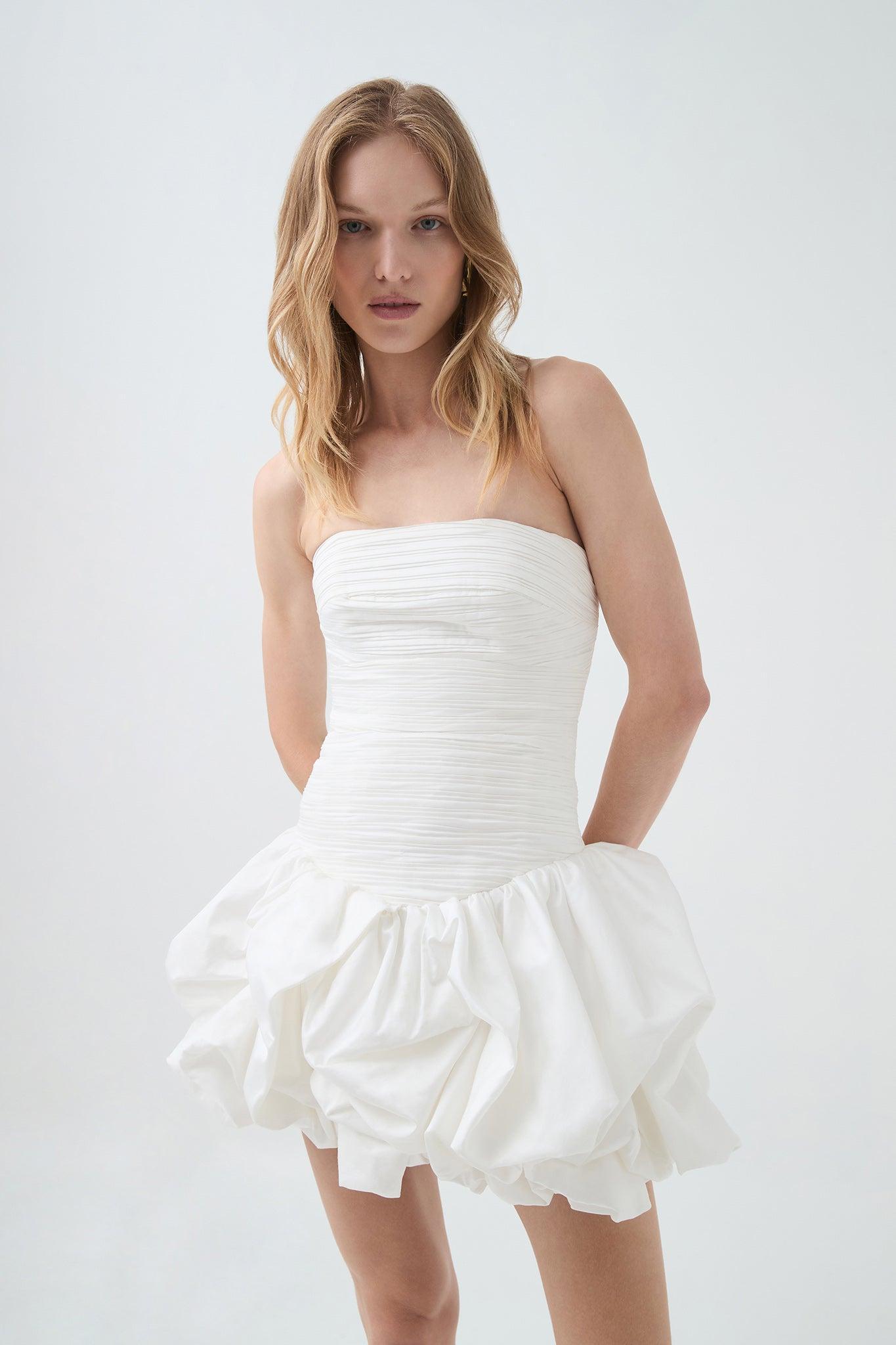 Violette Bubble Hem Mini Dress Product Image