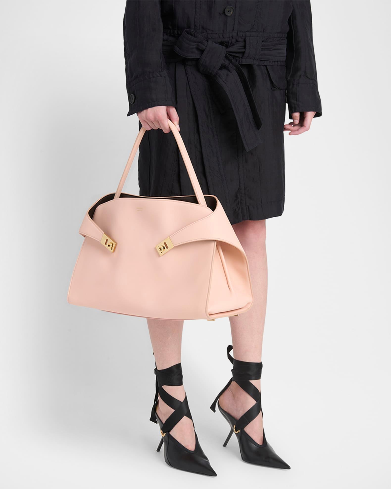 Medium Hug Soft Leather Bicolor Shoulder Bag Product Image
