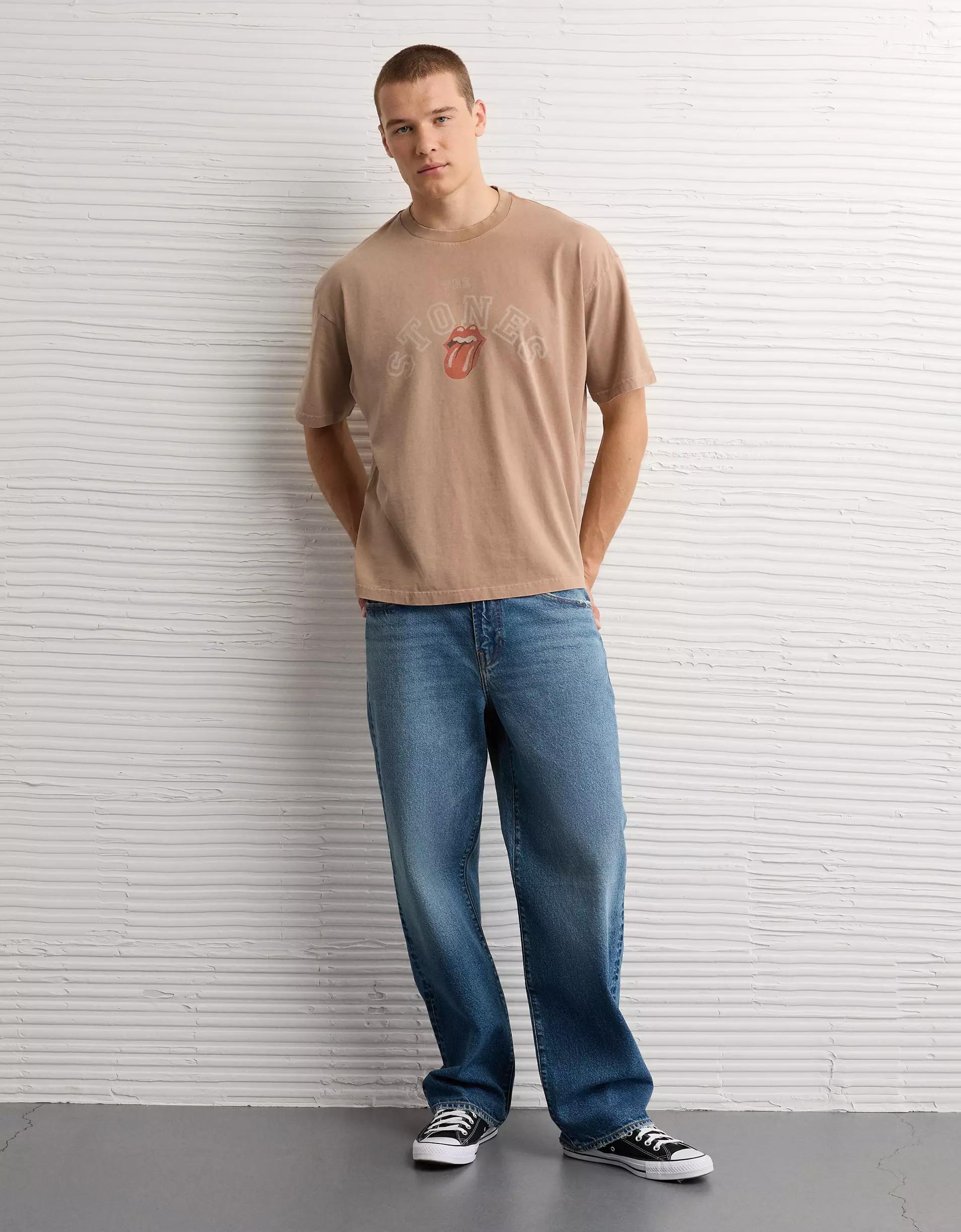 AE Boxy The Rolling Stones Graphic T-Shirt Product Image