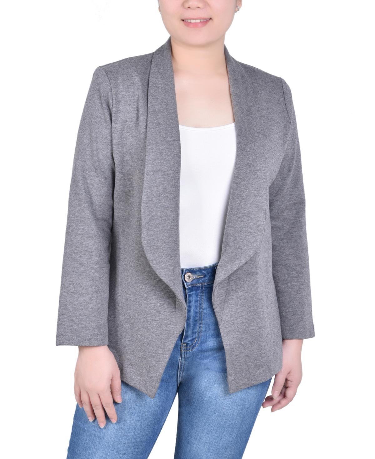 Ny Collection Petite Long Sleeve Ponte Jacket Product Image
