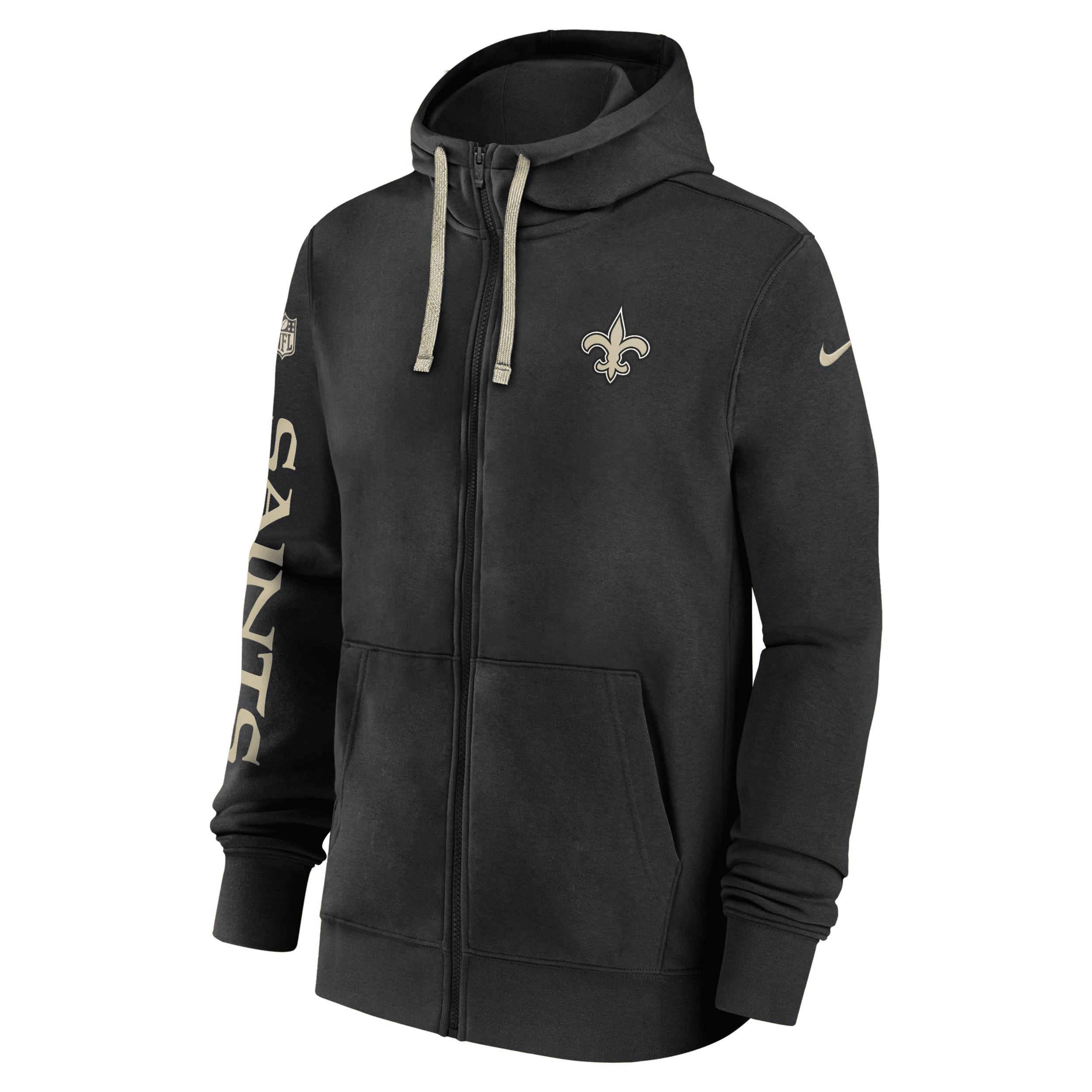 New Orleans Saints Sideline Team Issue Club Nike Mens Full Zip Hoodie Product Image