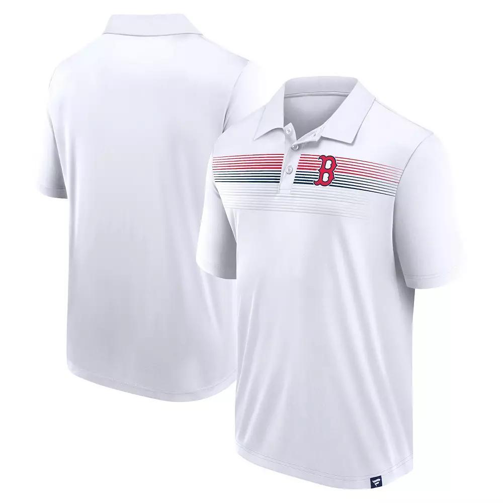 Men's Fanatics White Boston Red Sox Big & Tall Victory For Us Interlock Polo, Size: 6XB Product Image