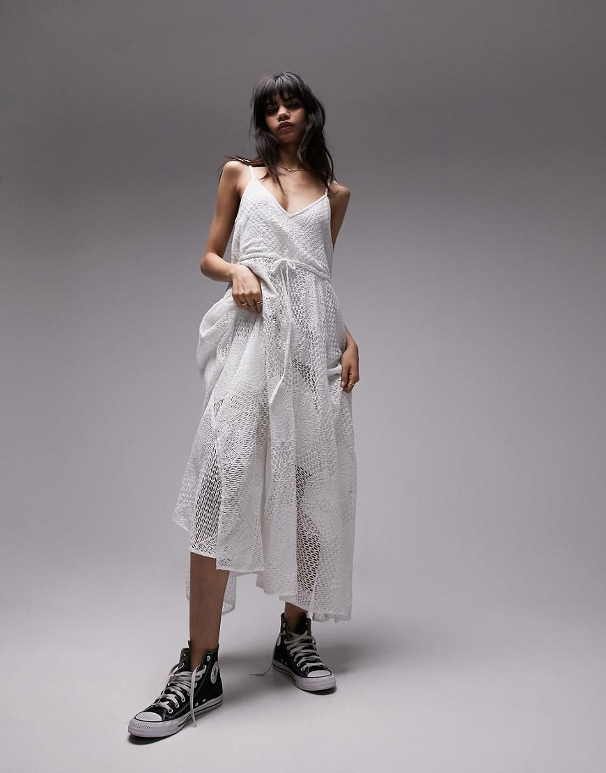 Topshop maxi crochet midi dress Product Image
