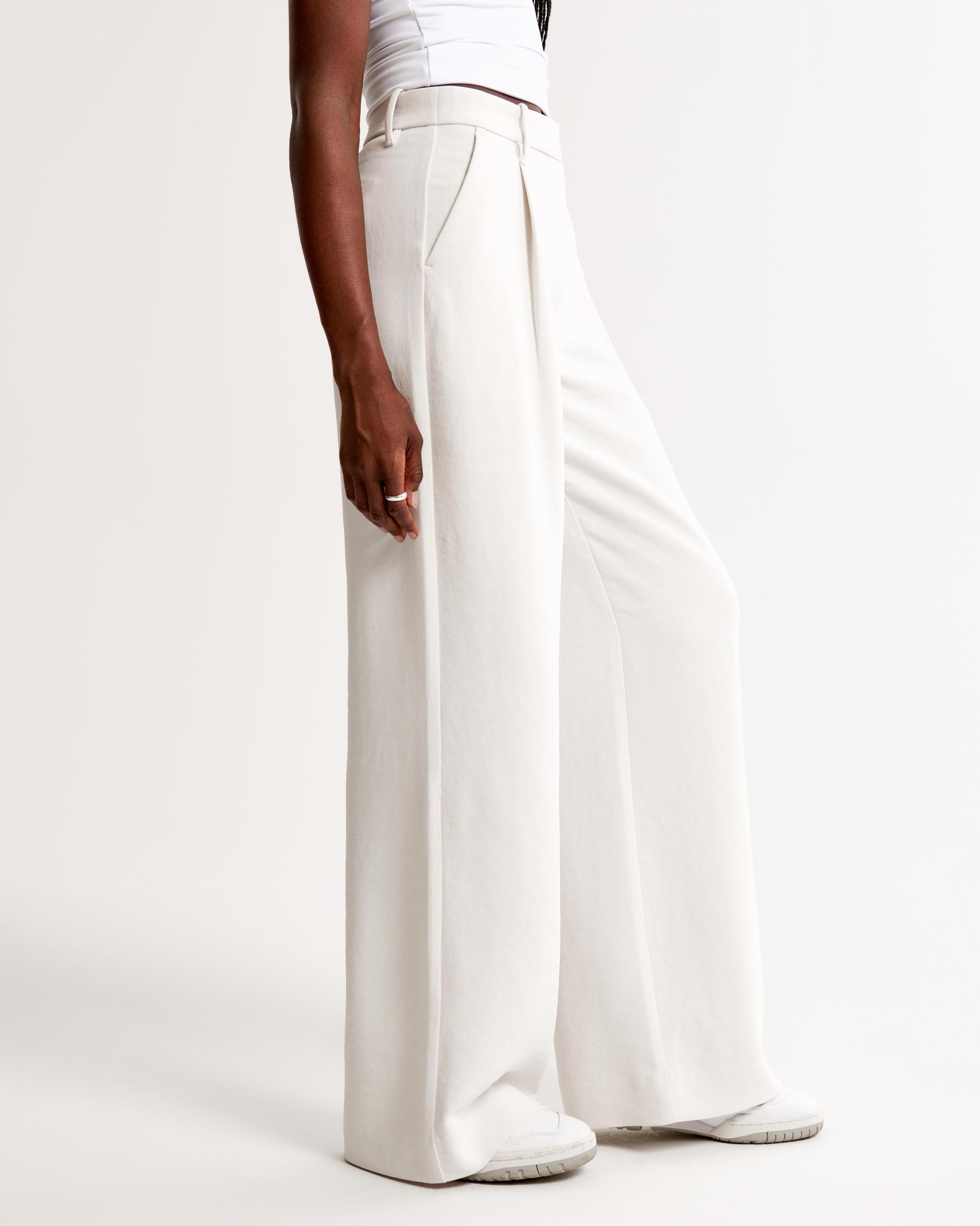A&F Harper Tailored Premium Crepe Pant Product Image