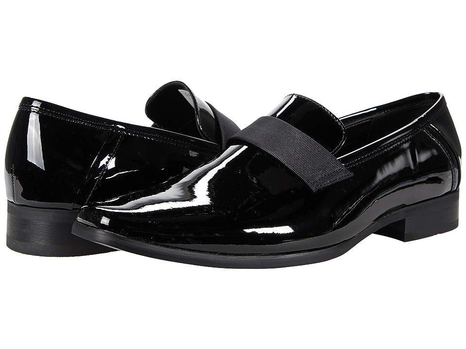 Calvin Klein Bernard Black/Patent PU) Men's Shoes Product Image
