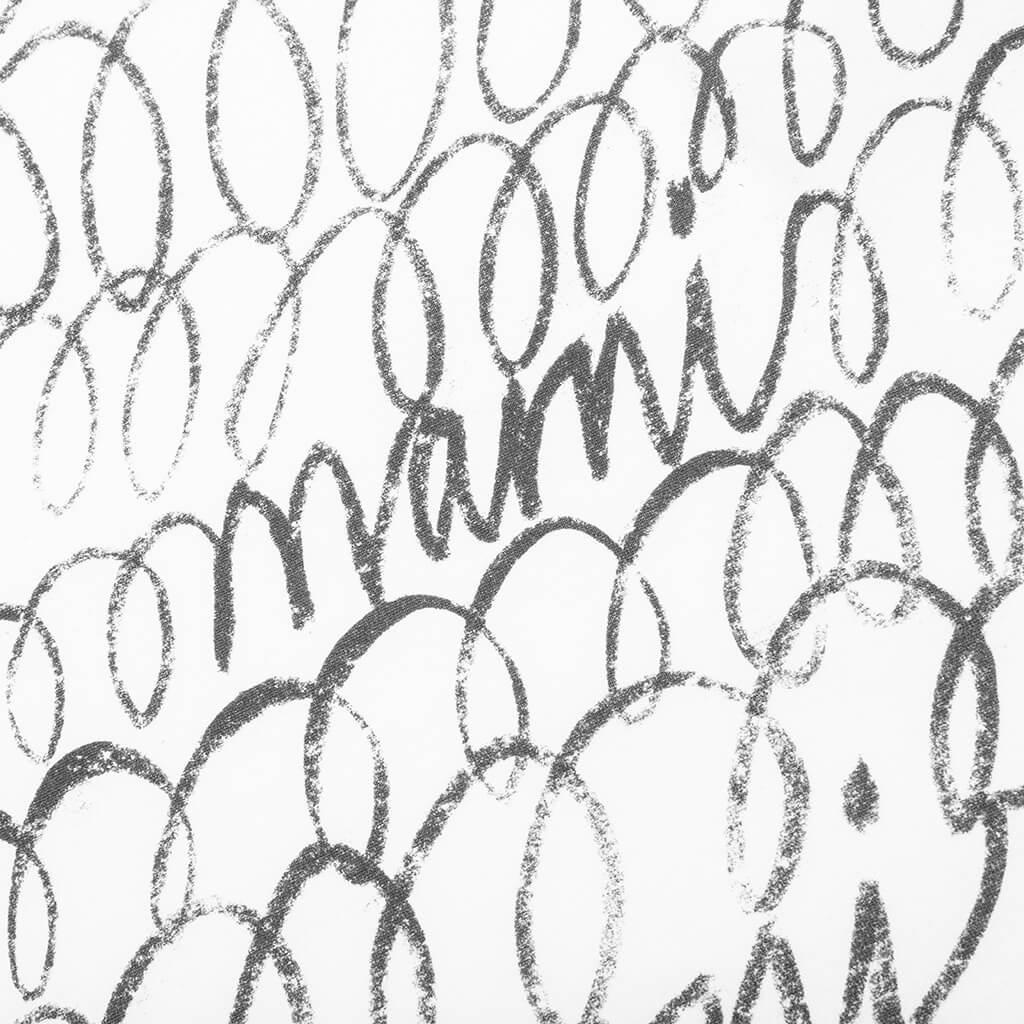 Scribble Motif T-Shirt - Lily White Male Product Image