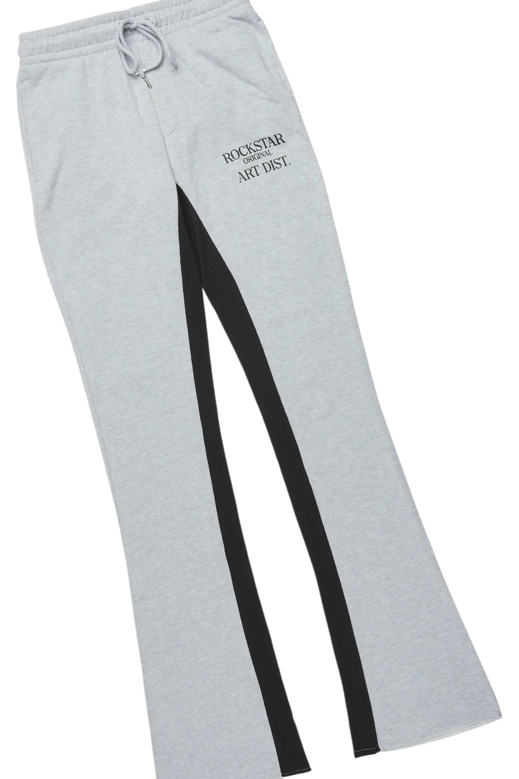 Briggs Black/Grey Long Sleeve T-Shirt/Baggy Pant Set Male Product Image