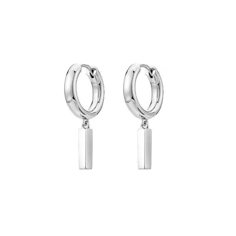 Alloy Drop Huggie Earring Product Image