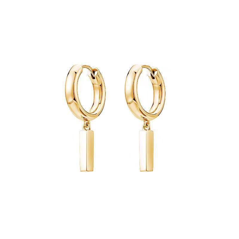 Alloy Drop Huggie Earring Product Image