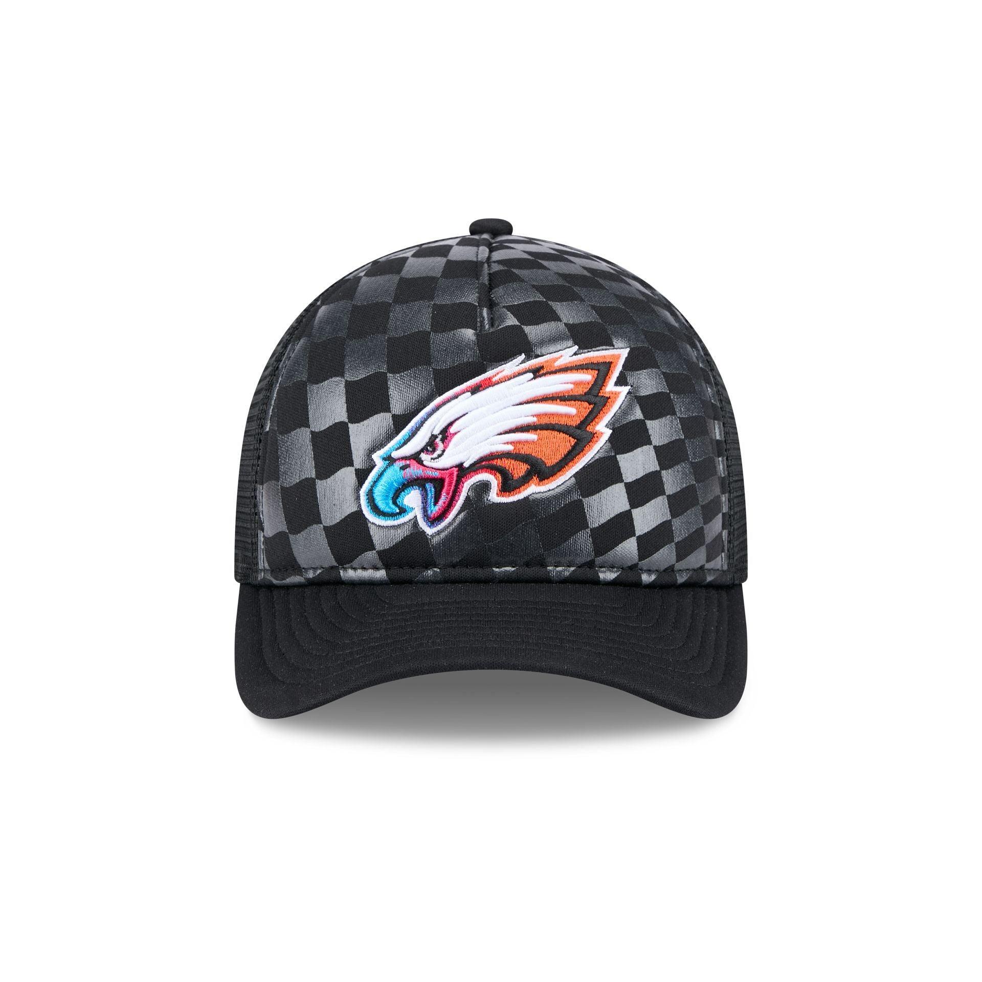 Philadelphia Eagles Gradient Raceway 9FORTY M-Crown A-Frame Trucker Hat Male Product Image
