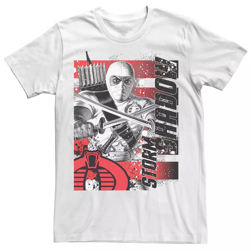 Men's G.I. Joe Storm Shadow Paint Splatter Tee, Size: Medium, White Product Image