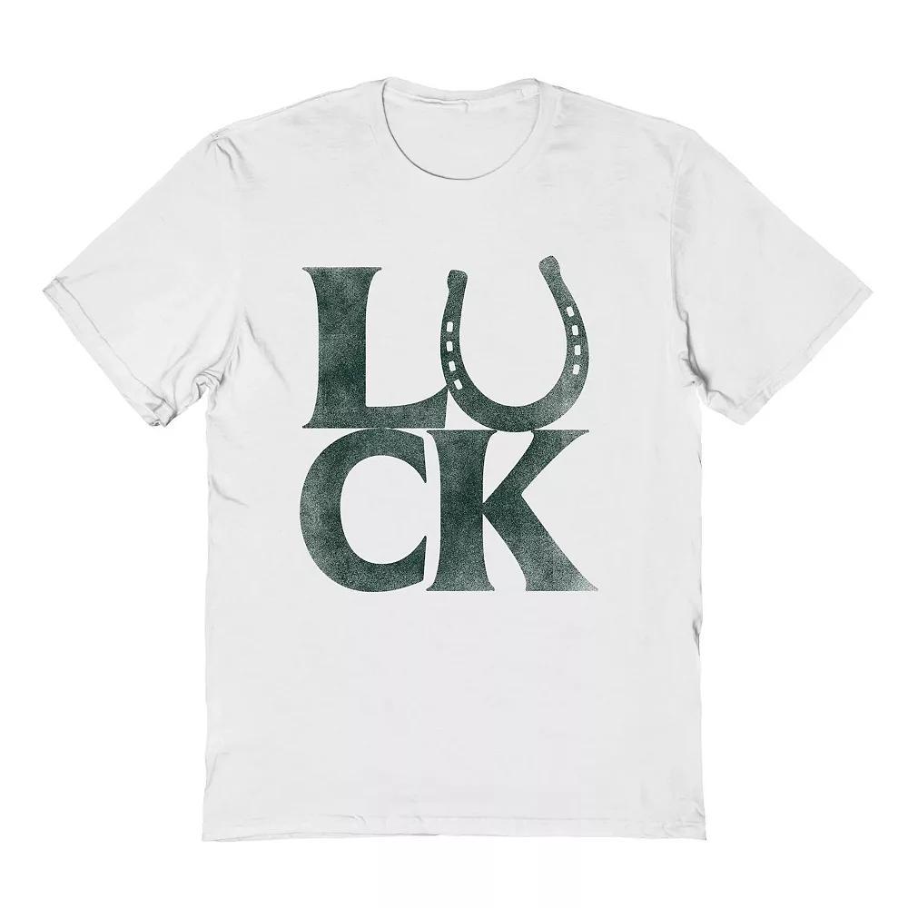 Men's Luck St. Patrick's Day Graphic Tee, Size: XXL, White Product Image
