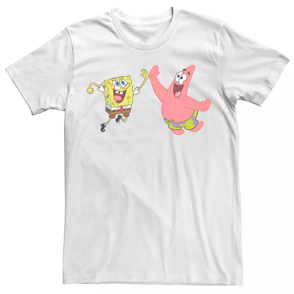 Men's SpongeBob Patrick High Five Tee, Size: Medium, White Product Image