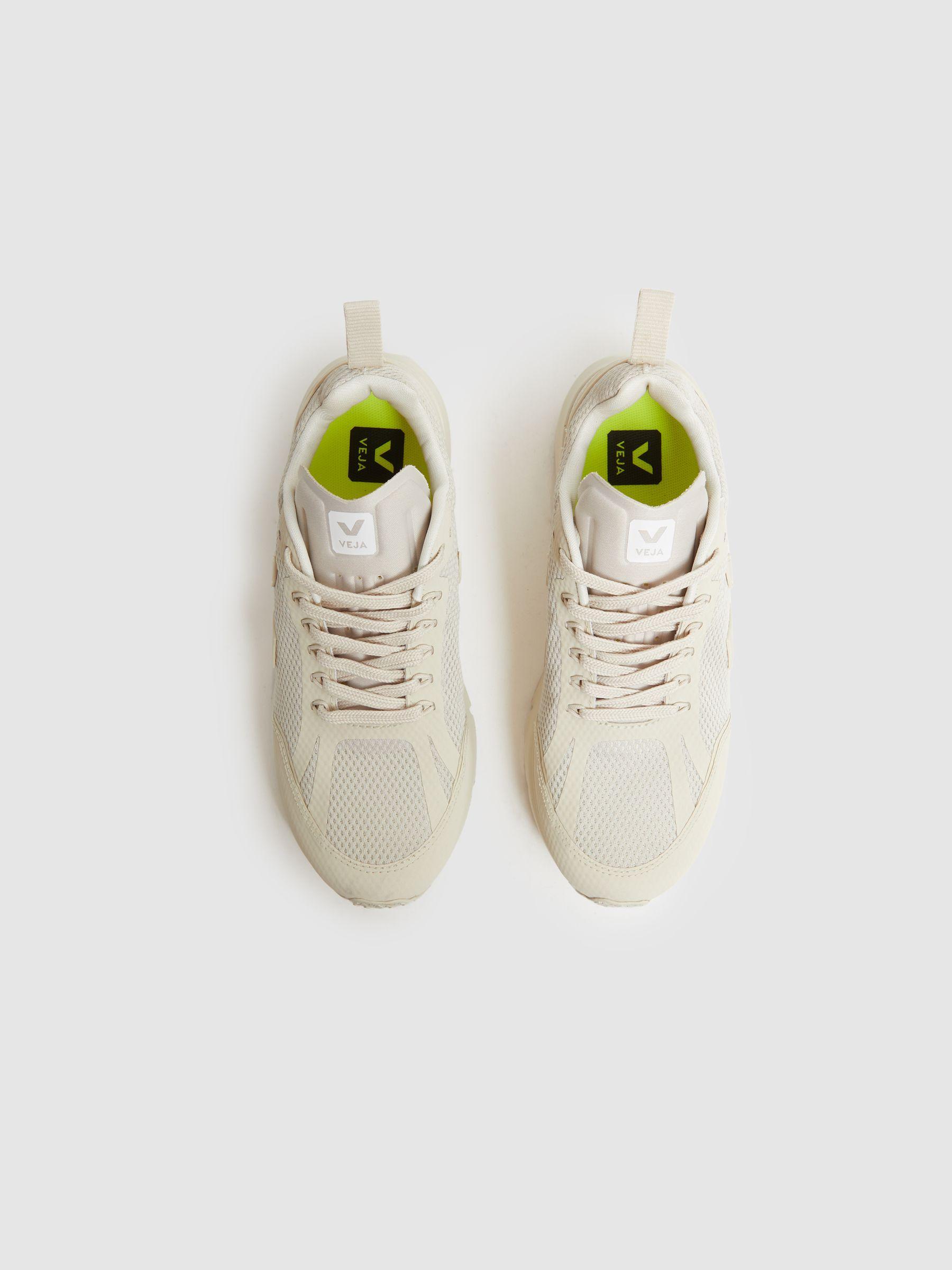 Veja Mesh Running Trainers in White  Pierre Product Image