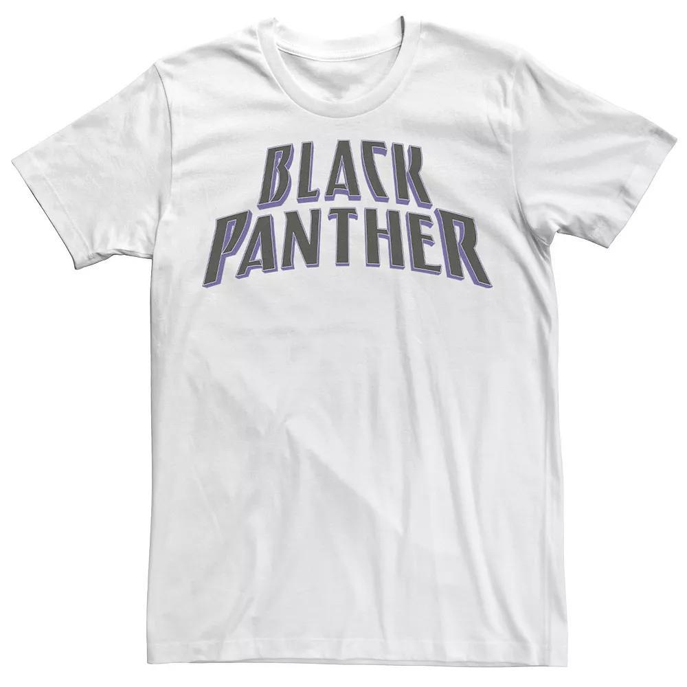 Men's Marvel Black Panther Movie Logo Tee, Size: 3XL, White Product Image