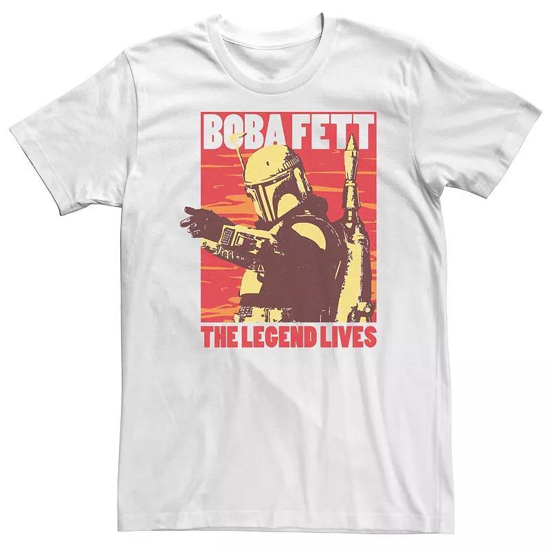 Big & Tall Star Wars Boba Fett The Legend Lives Good Bad Boba Tee, Men's, Size: Large Tall, Black Product Image