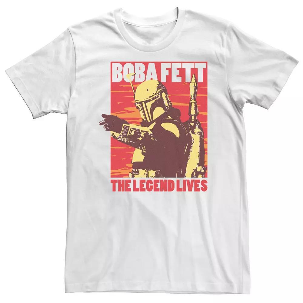 Big & Tall Star Wars Boba Fett The Legend Lives Good Bad Boba Tee, Men's, Size: Large Tall, Black Product Image