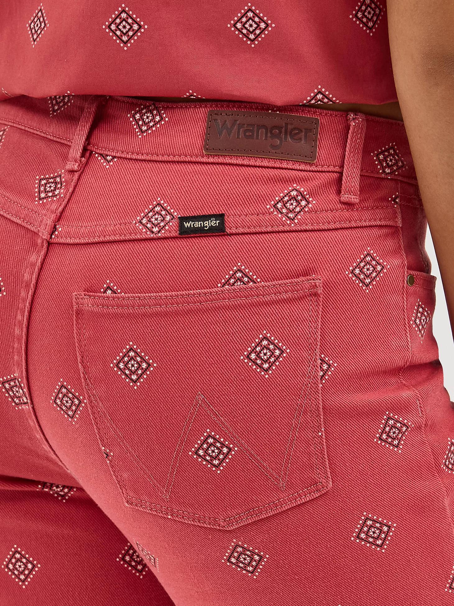 Women's Bold Boot Print Jean in Diamond Bay Product Image