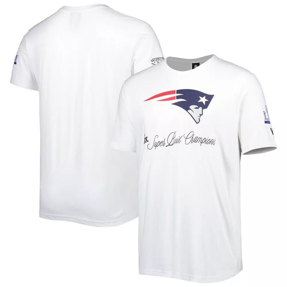 Men's New Era White New England Patriots Historic Champs T-Shirt, Size: XL Product Image