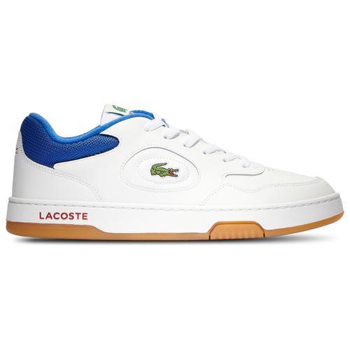 Lacoste Mens Lacoste Lineset 124 1 S - Mens Tennis Shoes White/Red/Blue Product Image