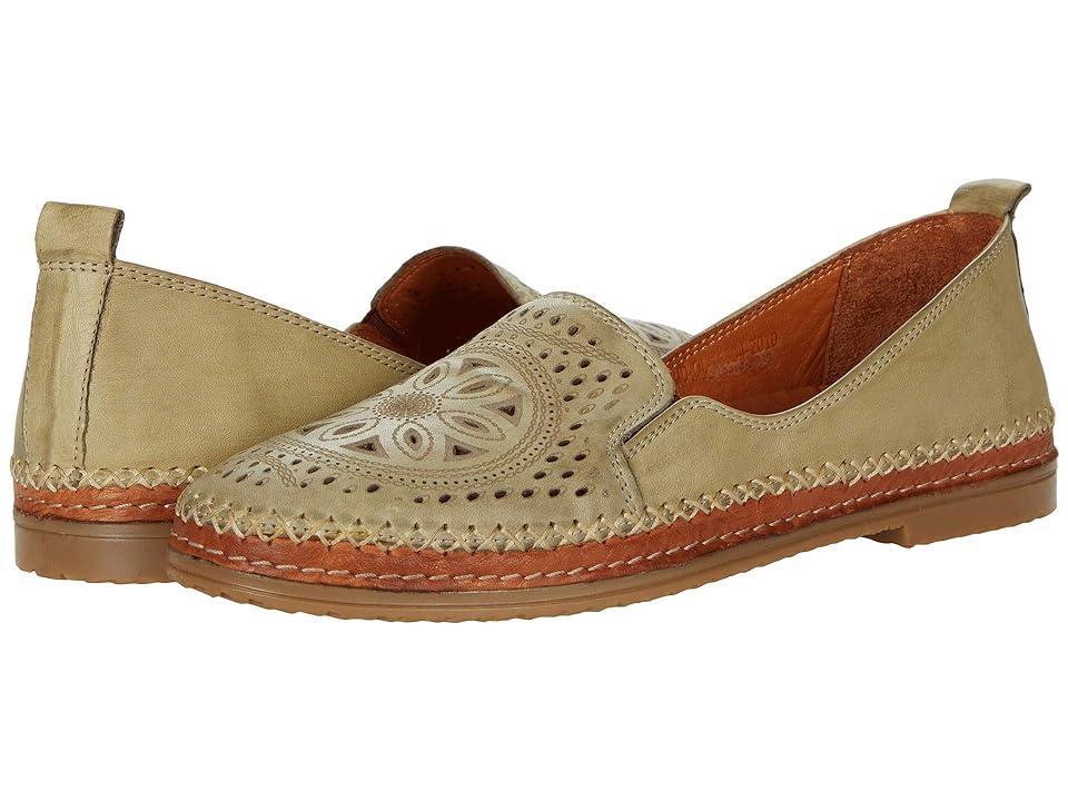 Spring Step Ingrid Women's Leather Loafers, Size: 39, Olive Green Product Image