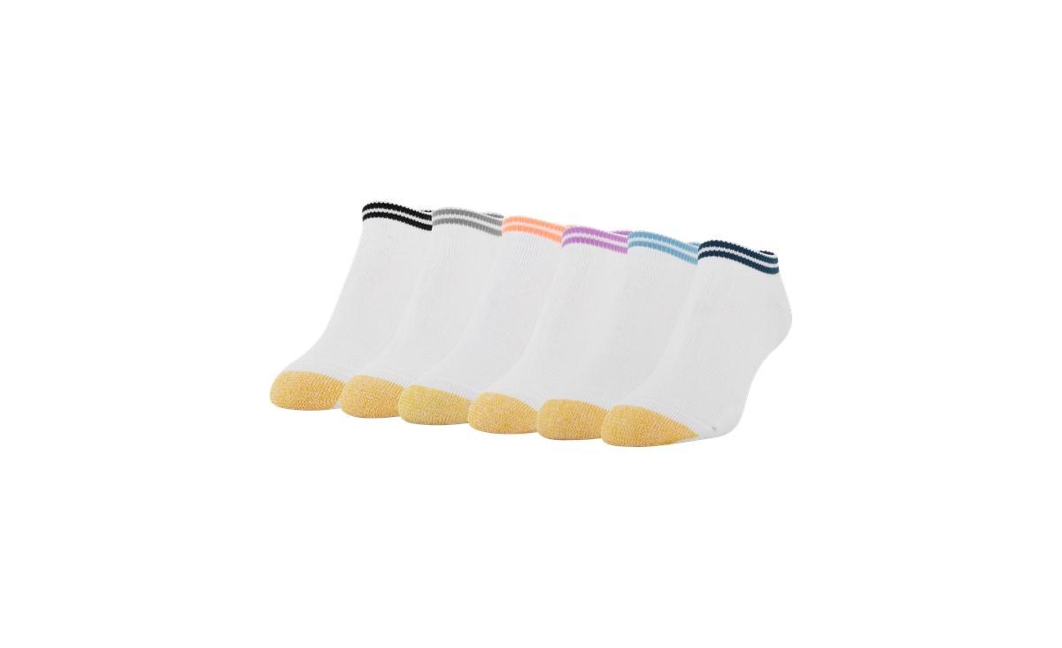 Women's GOLDTOE ® 6-pack Cushion Liner Socks, Size: 9-11, White Product Image