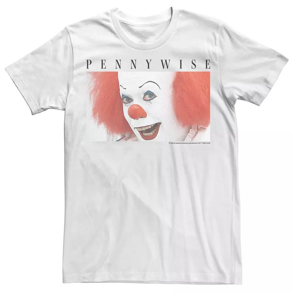 Men's IT The Movie Pennywise Portrait Tee, Size: 3XL, White Product Image