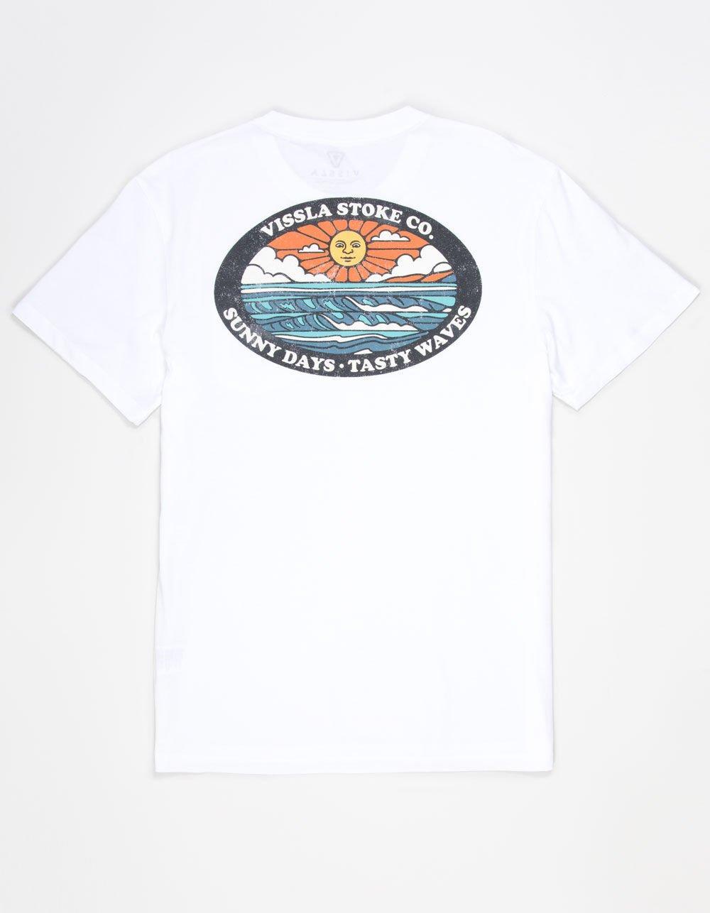 VISSLA Tasty Waves Mens Pocket Tee - WHITE Product Image