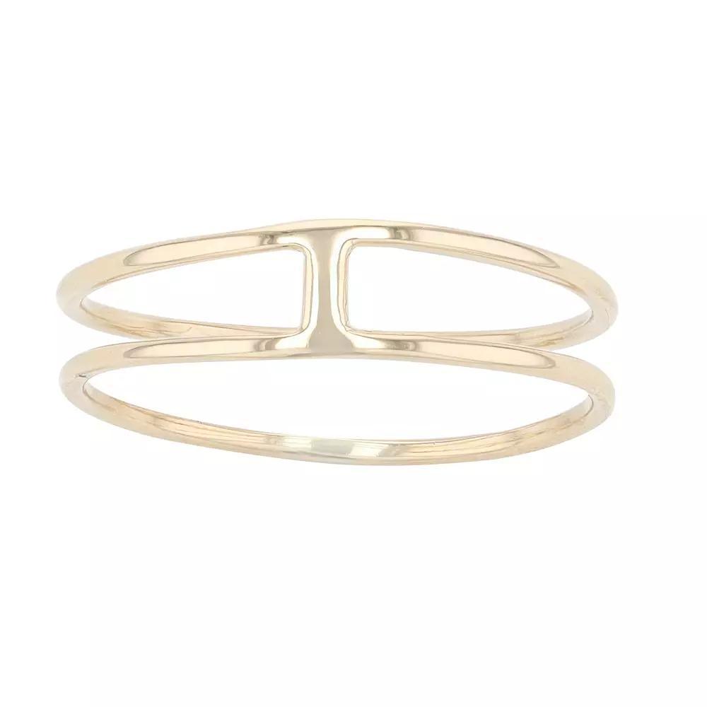 Au Naturale 14k Yellow Gold Double Ring, Women's, Size: 8, 14k Gold Product Image