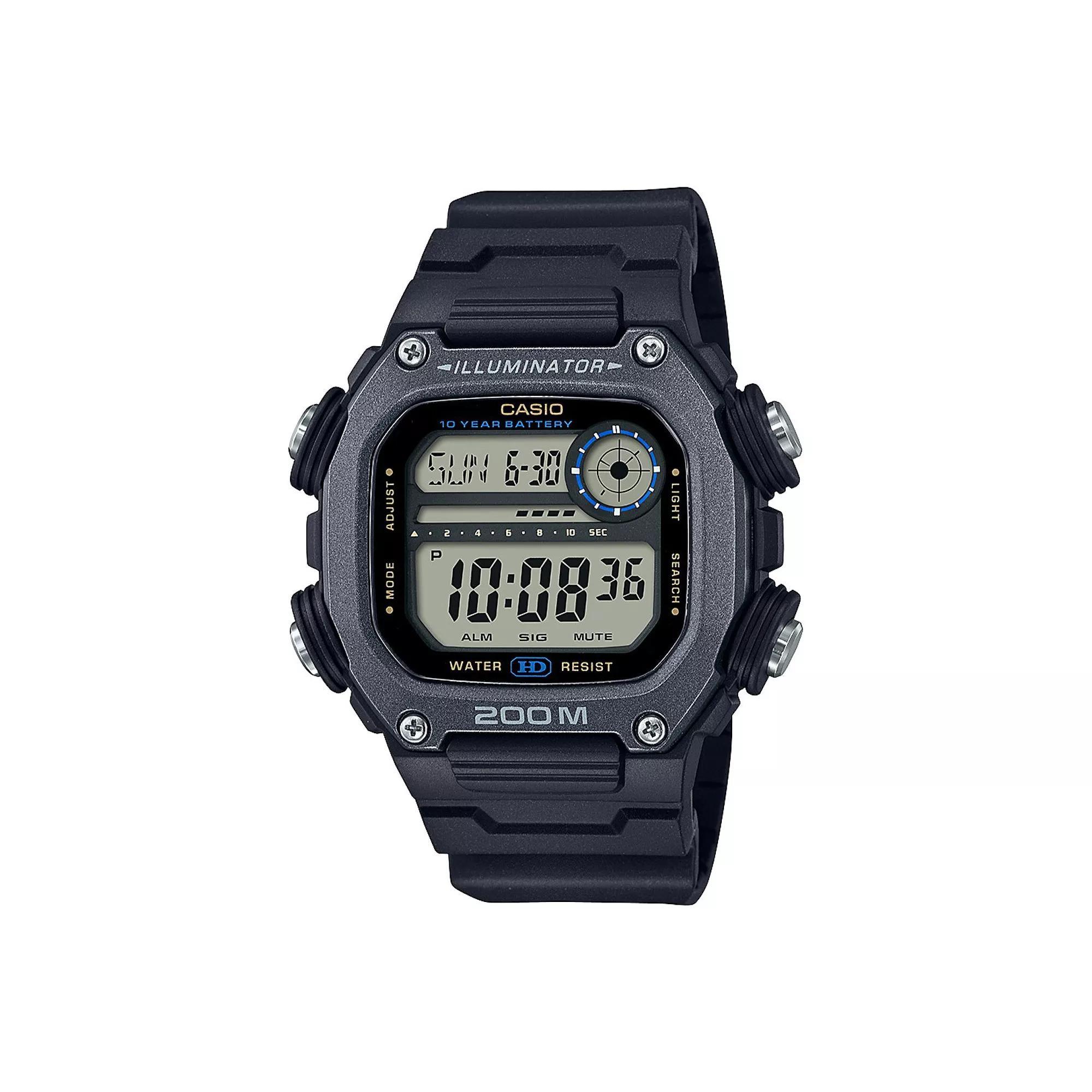 Casio Unisex Illuminator Digital Watch, Men's, Size: XL, Black Product Image