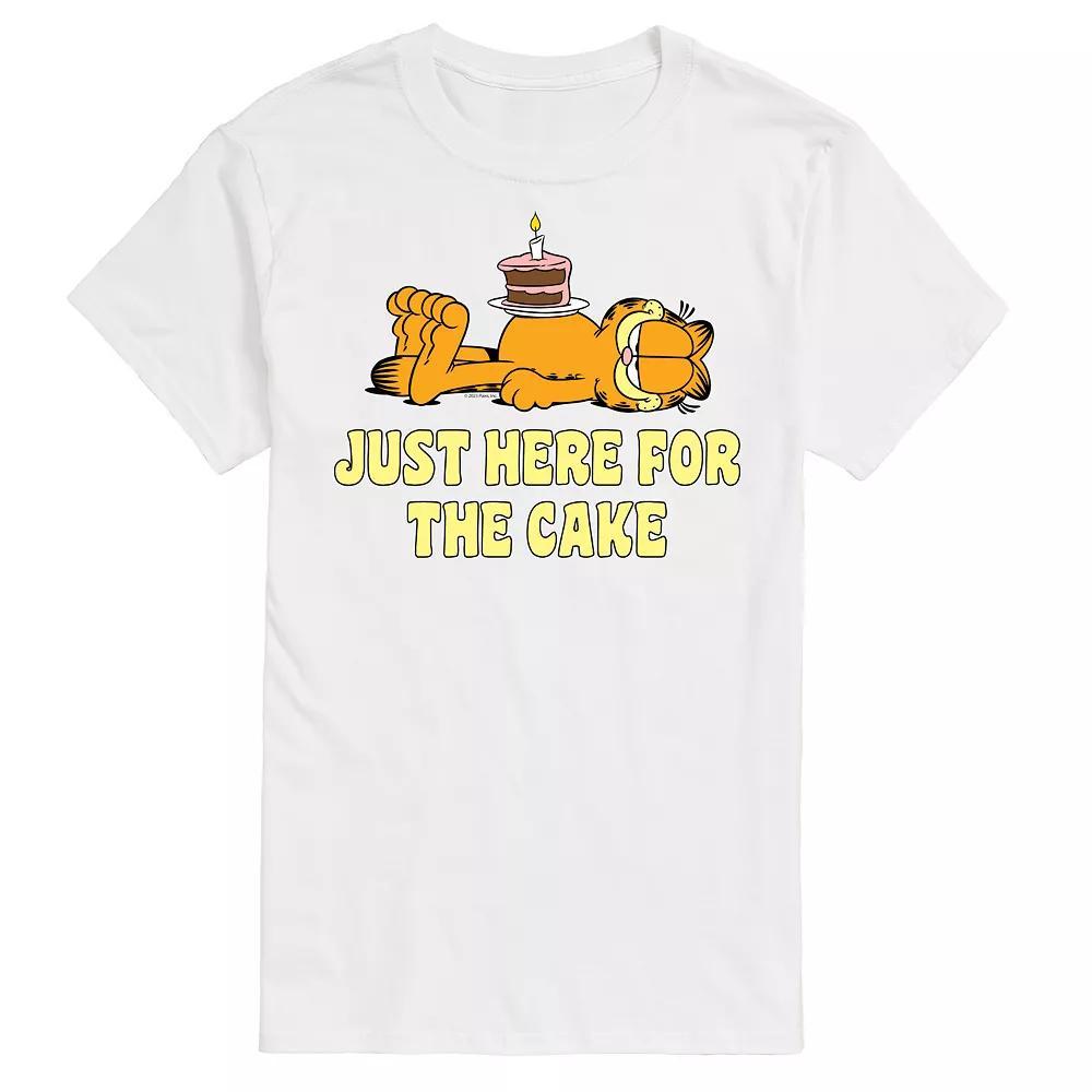 Big & Tall Garfield Here For Cake Graphic Tee, Mens Product Image