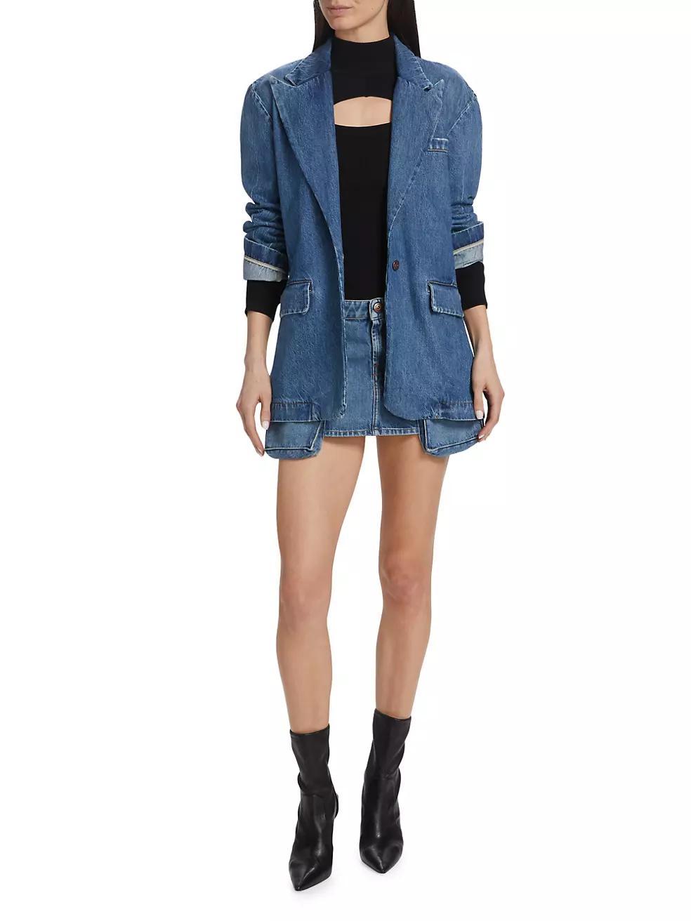 Mary Denim Blazer Product Image