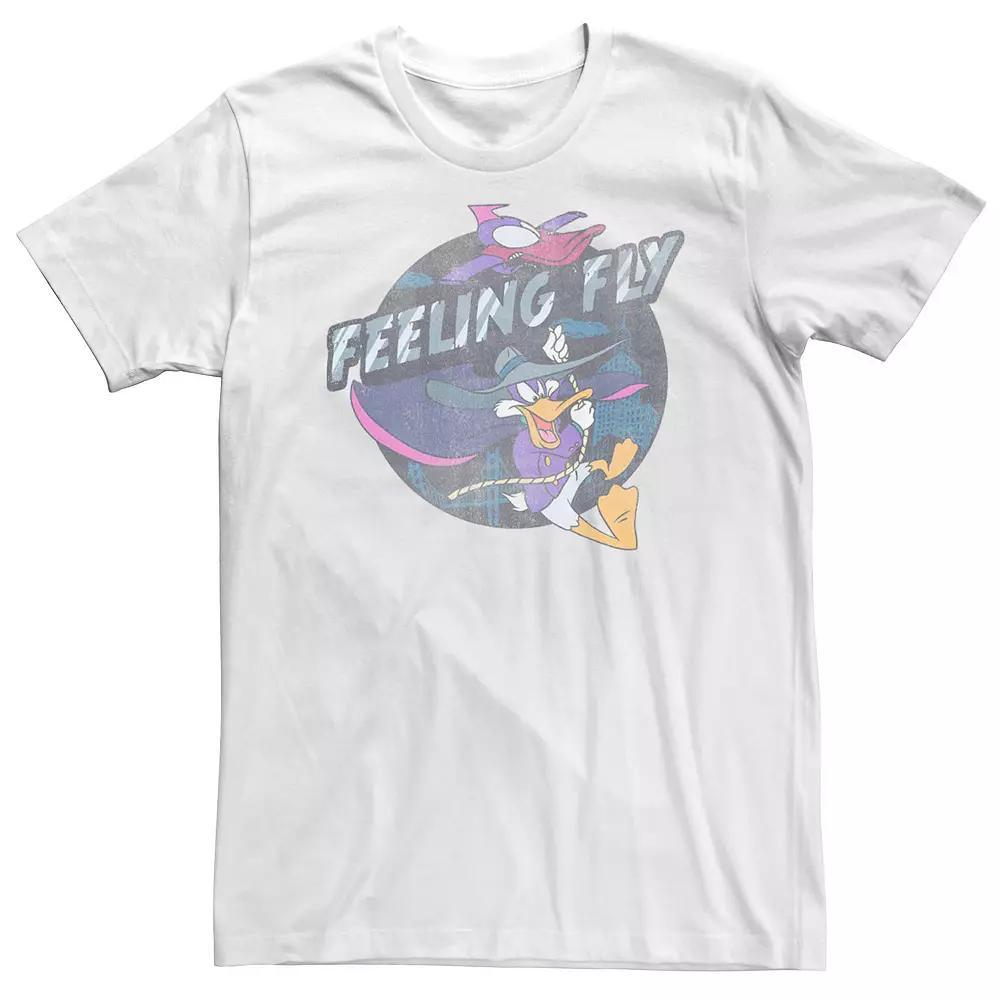 Big & Tall Disney Darkwing Duck Feeling Fly Portrait Tee, Men's, Size: 4XB, White Product Image
