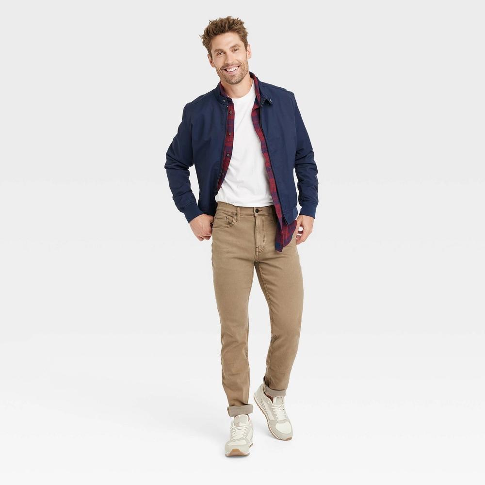 Men's Comfort Wear Slim Fit Jeans - Goodfellow & Co™ Beige 33x34: Heavyweight , Mid Rise, Stretch Product Image