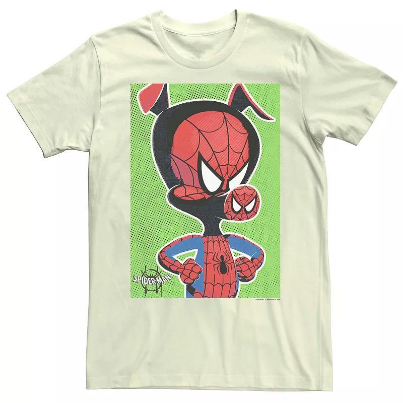 Men's Marvel's Spider-Man Pop Art Spider-Ham Tee, Size: Medium, Natural Product Image