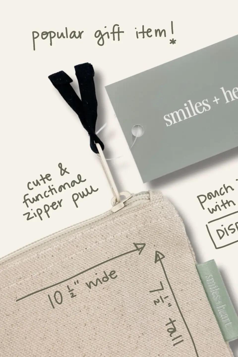 Love Large Canvas Zipper Pouch Product Image