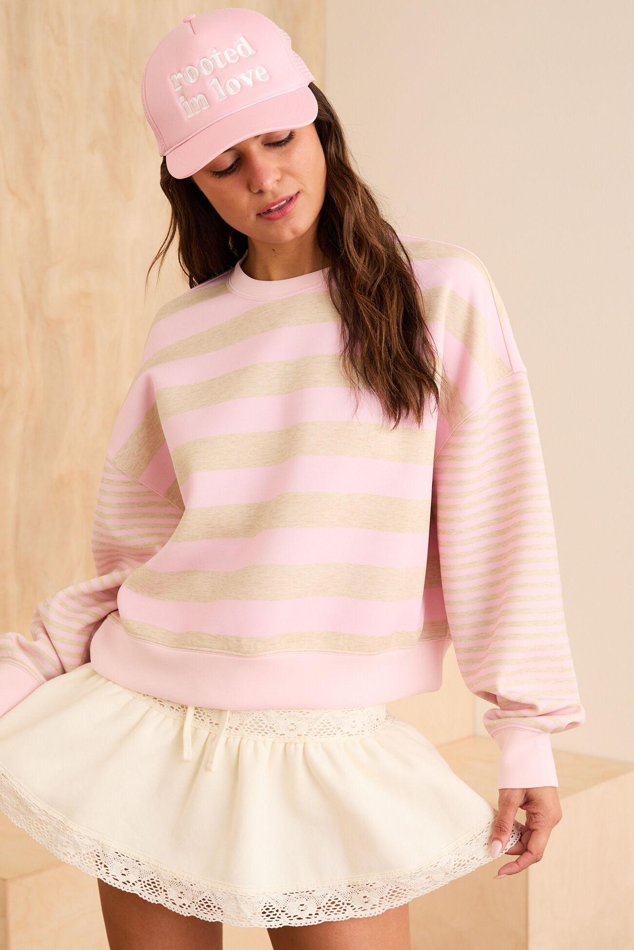 Supersoft Stripe Crewneck Product Image