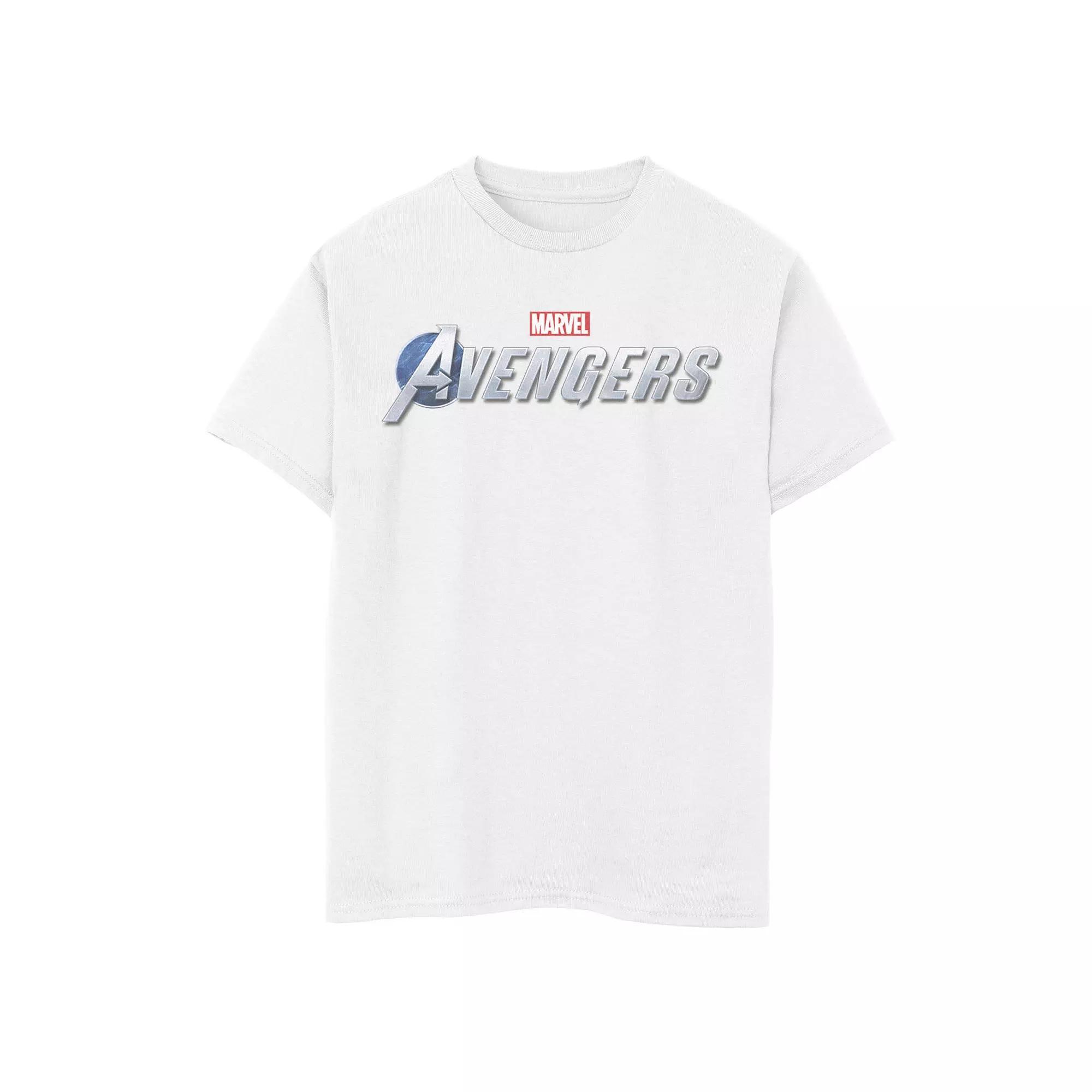 Mens Marvels The Avengers Silver Logo Tee, Boys Product Image