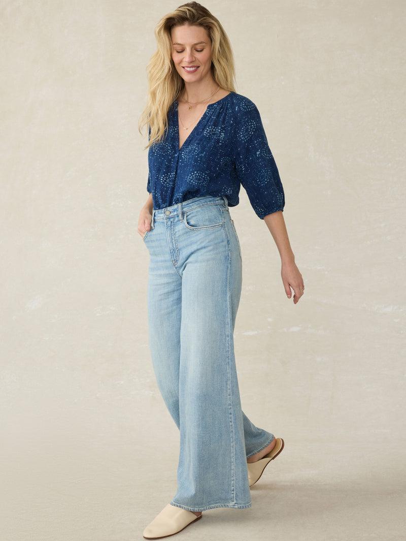 Saturday Denim Wide Leg - West Cove Wash Product Image