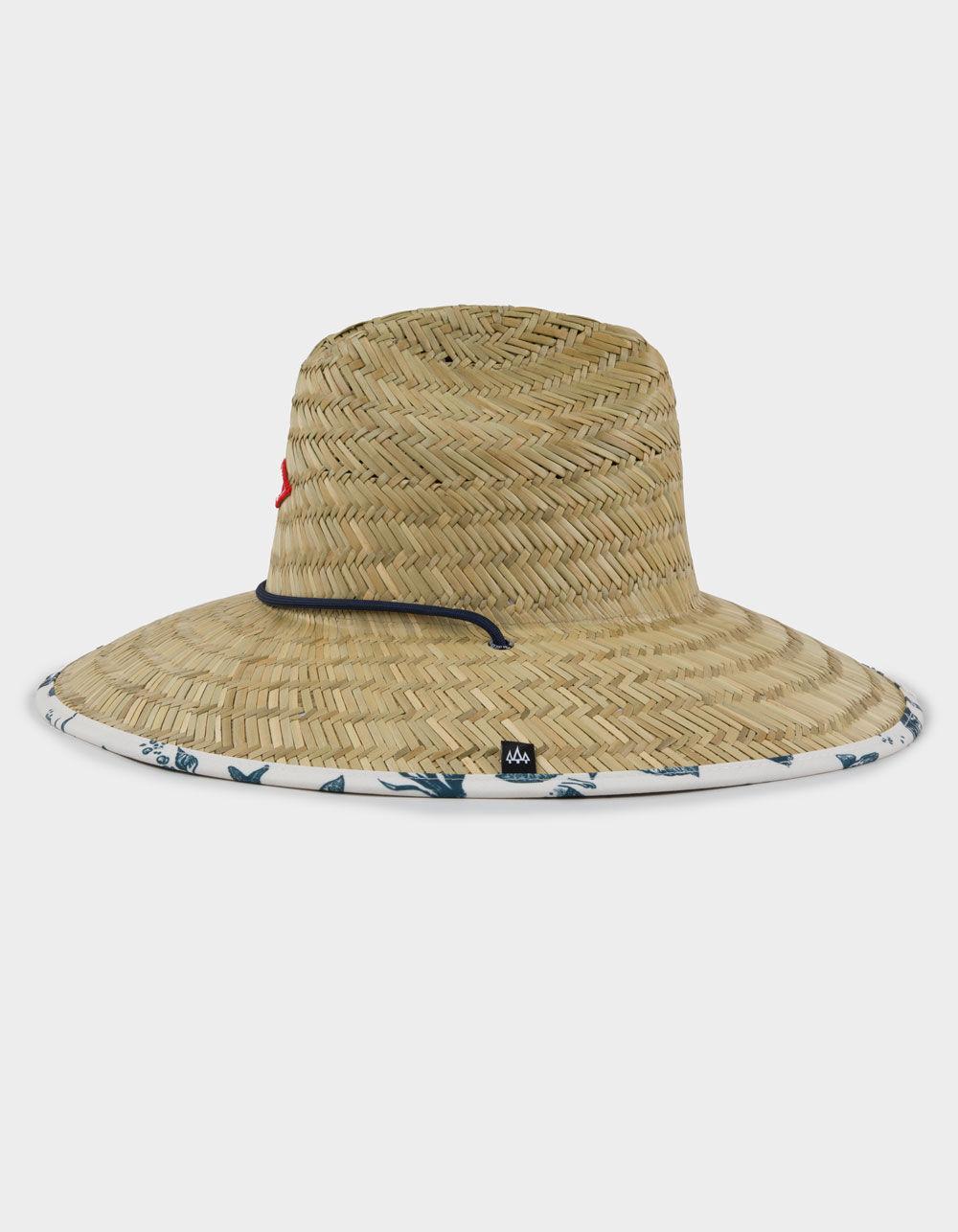 HEMLOCK HAT CO. Signature Straw Lifeguard Hat - BROWN COMBO Product Image