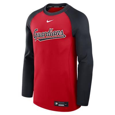 Cleveland Guardians Authentic Collection Game Time Nike Men's Dri-FIT MLB Pullover Crew Product Image