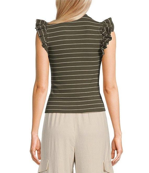 Evolutionary Ruffle Short Sleeve Knit Top Product Image