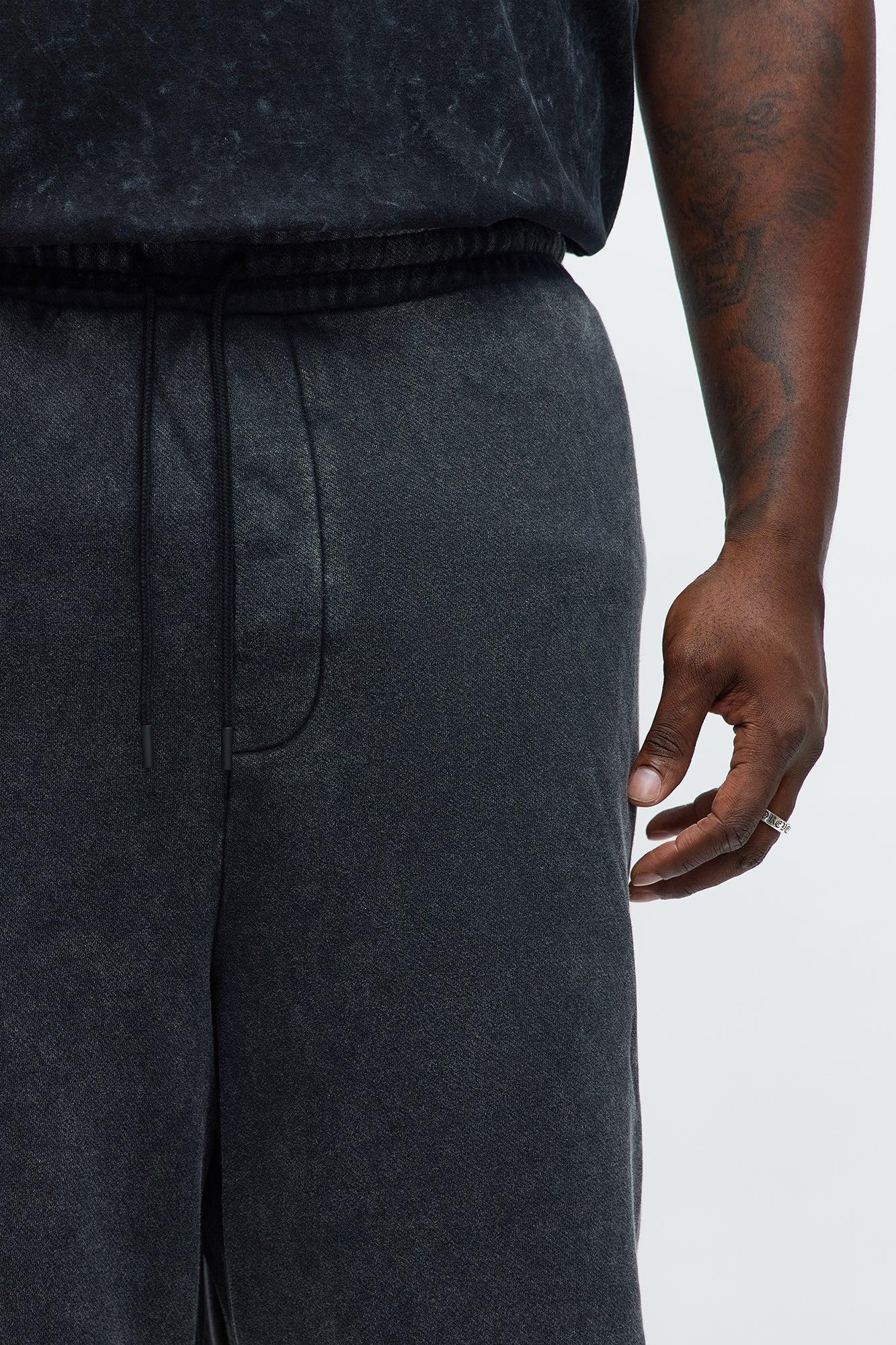 Tyson Loose Fit Washed Shorts - Black Wash Product Image