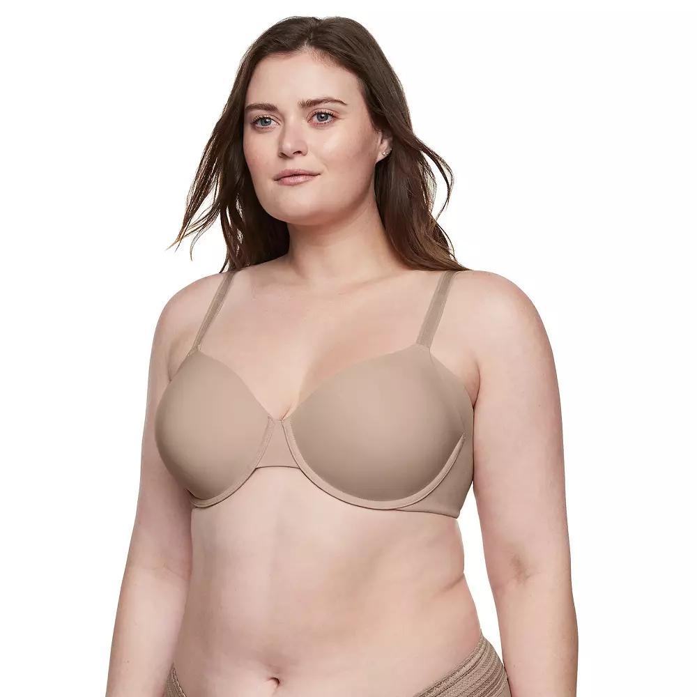 Warners No Side Effects® Seamless Underarm-Smoothing Comfort Underwire Lightly Lined T-Shirt Bra RA3061A, Women's, Size: 34 B, Toasted Brown Product Image