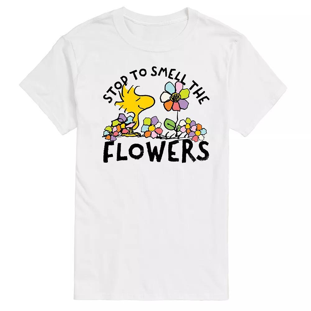 Mens Peanuts Smell The Flowers Graphic Tee Product Image